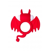 Красное эрекционное кольцо на пенис JOS COCKY DEVIL - JOS - в Балашихе купить с доставкой