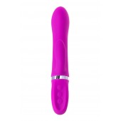 Лиловый вибратор с клиторальным стимулятором JOS JOLY - 19,6 см. - JOS