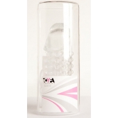 Гелевая прозрачная насадка с 2 отростками - 13 см. - Toyfa Basic - в Балашихе купить с доставкой