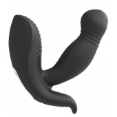Черный вибромассажер простаты PROSTATE HERO - Dream Toys - в Балашихе купить с доставкой