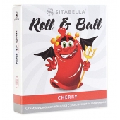 Стимулирующий презерватив-насадка Roll   Ball Cherry - Sitabella - купить с доставкой в Балашихе