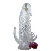 Закрытая прозрачная вибронасадка на пенис Crystal Sleeve Vibe - Erowoman-Eroman - в Балашихе купить с доставкой