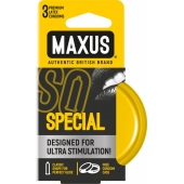 Презервативы с точками и рёбрами в железном кейсе MAXUS Special - 3 шт. - Maxus - купить с доставкой в Балашихе
