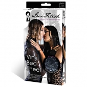 Черная виниловая ткань-простынь для эротических игр - Lux Fetish - купить с доставкой в Балашихе