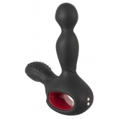 Черный вибромассажер простаты с нагревом и ротацией Prostate Plug - 14,5 см. - Orion - в Балашихе купить с доставкой