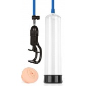 Прозрачная вакуумная помпа Sex Expert с насадкой-вагиной - Sex Expert - в Балашихе купить с доставкой