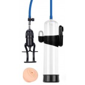 Прозрачная вакуумная вибропомпа Sex Expert с насадкой-вагиной - Sex Expert - в Балашихе купить с доставкой