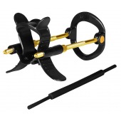 Черно-золотистый экстендер для пениса Sex Expert - Sex Expert - в Балашихе купить с доставкой