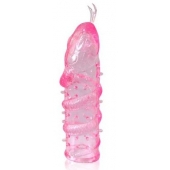 Закрытая рельефная насадка Crystal sleeve snakes в виде змеи с усиками - 14 см. - Erowoman-Eroman - в Балашихе купить с доставкой