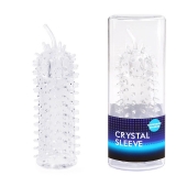 Закрытая рельефная насадка Crystal sleeve с усиками - 12 см. - Erowoman-Eroman - в Балашихе купить с доставкой