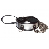 Стильный ошейник с металлическим блеском и поводком - Sitabella - купить с доставкой в Балашихе