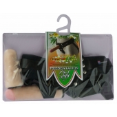 Черный пояс-трусики с двумя насадками  Экзотик-Linda  - 15,5 и 10,5 см. - LOVETOY (А-Полимер) - купить с доставкой в Балашихе