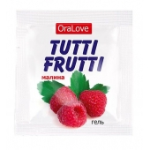 Пробник гель-смазки Tutti-frutti с малиновым вкусом - 4 гр. - Биоритм - купить с доставкой в Балашихе