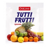 Пробник гель-смазки Tutti-frutti со вкусом тропических фруктов - 4 гр. - Биоритм - купить с доставкой в Балашихе