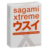 Ультратонкие презервативы Sagami Xtreme SUPERTHIN - 3 шт. - Sagami - купить с доставкой в Балашихе