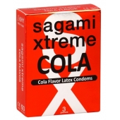 Ароматизированные презервативы Sagami Xtreme COLA - 3 шт. - Sagami - купить с доставкой в Балашихе