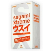 Ультратонкие презервативы Sagami Xtreme SUPERTHIN - 15 шт. - Sagami - купить с доставкой в Балашихе