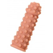 Телесная реалистичная насадка KOKOS Extreme Sleeve 02 с дополнительной стимуляцией - 12,7 см. - KOKOS - в Балашихе купить с доставкой