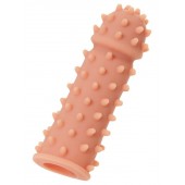 Телесная реалистичная насадка KOKOS Extreme Sleeve 03 с дополнительной стимуляцией - 12,7 см. - KOKOS - в Балашихе купить с доставкой