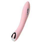 Розовый силиконовый вибратор с электростимуляцией TESLA G-POINT - 21 см. - ToyFa - купить с доставкой в Балашихе