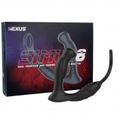 Черная анальная пробка NEXUS SIMUL8 с фиксацией на теле кольцами - Nexus Range - в Балашихе купить с доставкой