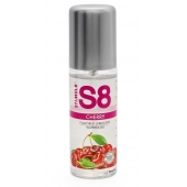 Смазка на водной основе S8 Flavored Lube со вкусом вишни - 125 мл. - Stimul8 - купить с доставкой в Балашихе