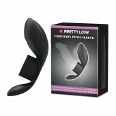 Черное кольцо на пенис с вибрацией Vibration Penis Sleeve - Baile - в Балашихе купить с доставкой