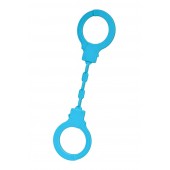 Голубые силиконовые наручники A-Toys без ключа - A-toys - купить с доставкой в Балашихе