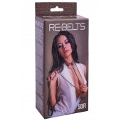 Коричневый поводок и чокер с кольцом Sofi - Rebelts - купить с доставкой в Балашихе