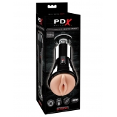 Телесный вибромастурбатор-вагина Cock Compressor Vibrating Stroker - Pipedream - в Балашихе купить с доставкой
