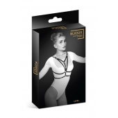 Черная упряжь на грудь Laura - Bijoux Pour Toi - купить с доставкой в Балашихе