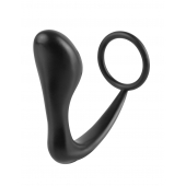 Эрекционное кольцо с анальной пробкой Ass-Gasm Cockring Plug - Pipedream - в Балашихе купить с доставкой