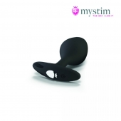 Черная пробка Mystim Rocking Vibe S с возможностью подключения к электростимулятору - 9,7 см. - MyStim - купить с доставкой в Балашихе
