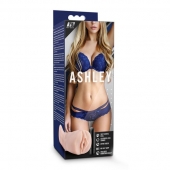 Телесный мастурбатор-вагина с вибропулей Ashley - Blush Novelties - в Балашихе купить с доставкой