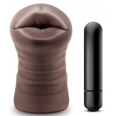 Коричневый мастурбатор-ротик Heather - Blush Novelties - в Балашихе купить с доставкой