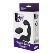Черный вибромассажер простаты REMOTE BOOTY PLEASER - Dream Toys - в Балашихе купить с доставкой