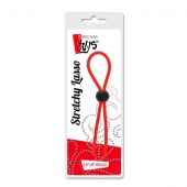 Красное эрекционное лассо с одной бусиной-утяжкой STRETCHY THIN LASSO - Dream Toys - в Балашихе купить с доставкой