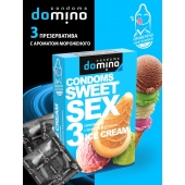 Презервативы для орального секса DOMINO Sweet Sex с ароматом мороженого - 3 шт. - Domino - купить с доставкой в Балашихе