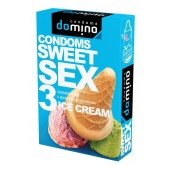 Презервативы для орального секса DOMINO Sweet Sex с ароматом мороженого - 3 шт. - Domino - купить с доставкой в Балашихе