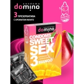 Презервативы для орального секса DOMINO Sweet Sex с ароматом манго - 3 шт. - Domino - купить с доставкой в Балашихе