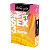 Презервативы для орального секса DOMINO Sweet Sex с ароматом манго - 3 шт. - Domino - купить с доставкой в Балашихе