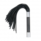 Черная плеть Easytoys Flogger With Metal Grip - 38 см. - Easy toys - купить с доставкой в Балашихе