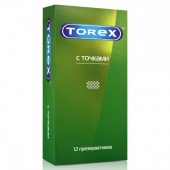 Текстурированные презервативы Torex  С точками  - 12 шт. - Torex - купить с доставкой в Балашихе