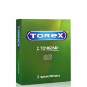 Текстурированные презервативы Torex  С точками  - 3 шт. - Torex - купить с доставкой в Балашихе