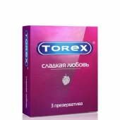 Презервативы Torex  Сладкая любовь  с ароматом клубники - 3 шт. - Torex - купить с доставкой в Балашихе