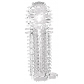 Закрытая прозрачная насадка на пенис с шипиками Nubby Sleeve - 14,5 см. - Chisa - в Балашихе купить с доставкой