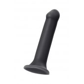 Черный фаллос на присоске Silicone Bendable Dildo XL - 20 см. - Strap-on-me - купить с доставкой в Балашихе