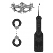 Черный игровой набор Introductory Bondage Kit №4 - Shots Media BV - купить с доставкой в Балашихе