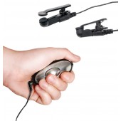 Черные электрические зажимы для сосков Shock Therapy Nipple Clamps - Pipedream - купить с доставкой в Балашихе