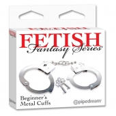 Металлические наручники Beginner s Metal Cuffs - Pipedream - купить с доставкой в Балашихе
